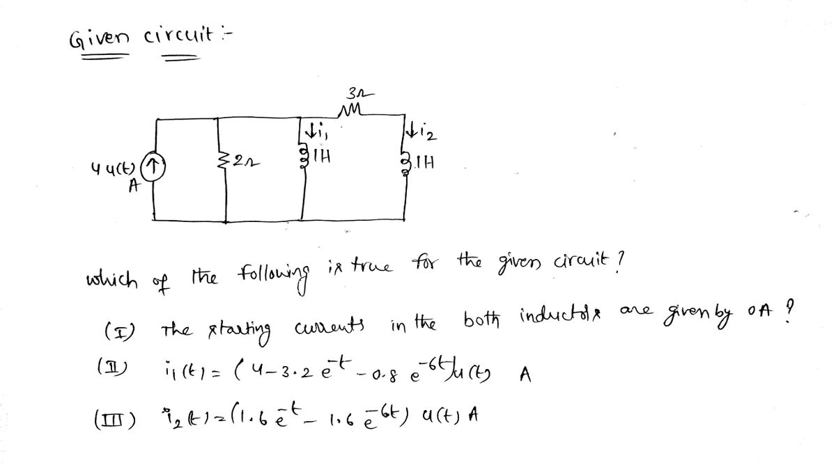 Electrical Engineering homework question answer, step 1, image 1